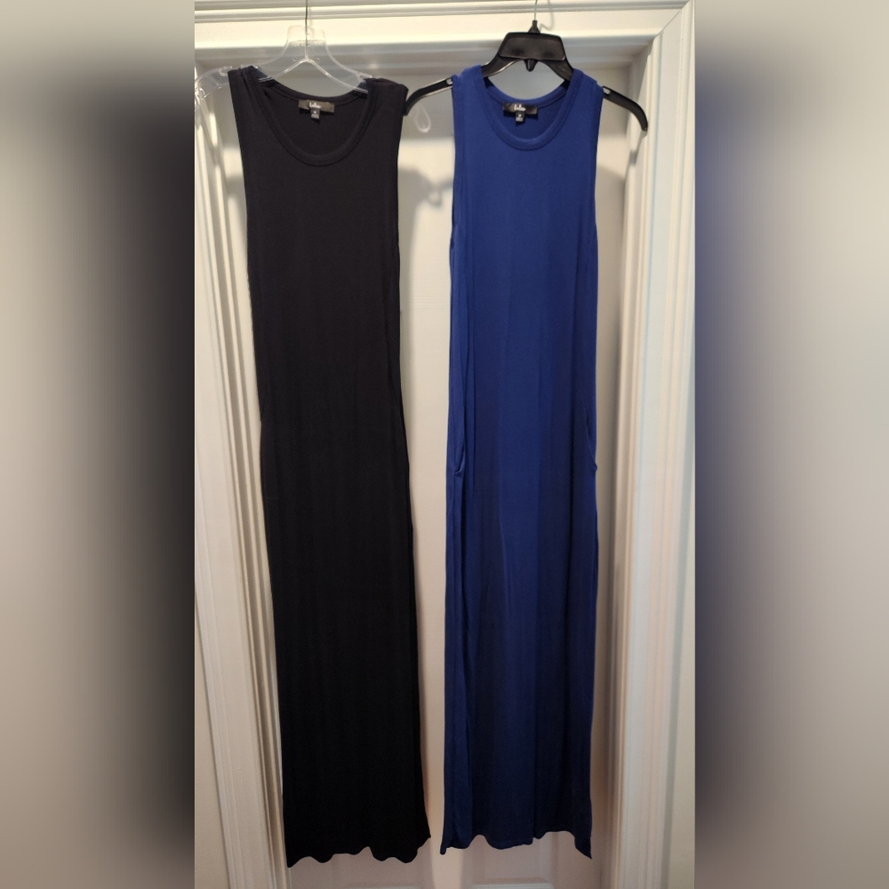 Blue and Black Maxi Dresses From LULUS Medium But Runs Small